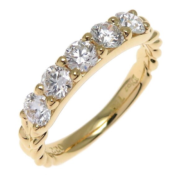 DIOR Yellow Gold Diamond 2C Ring - Picture 1 of 10